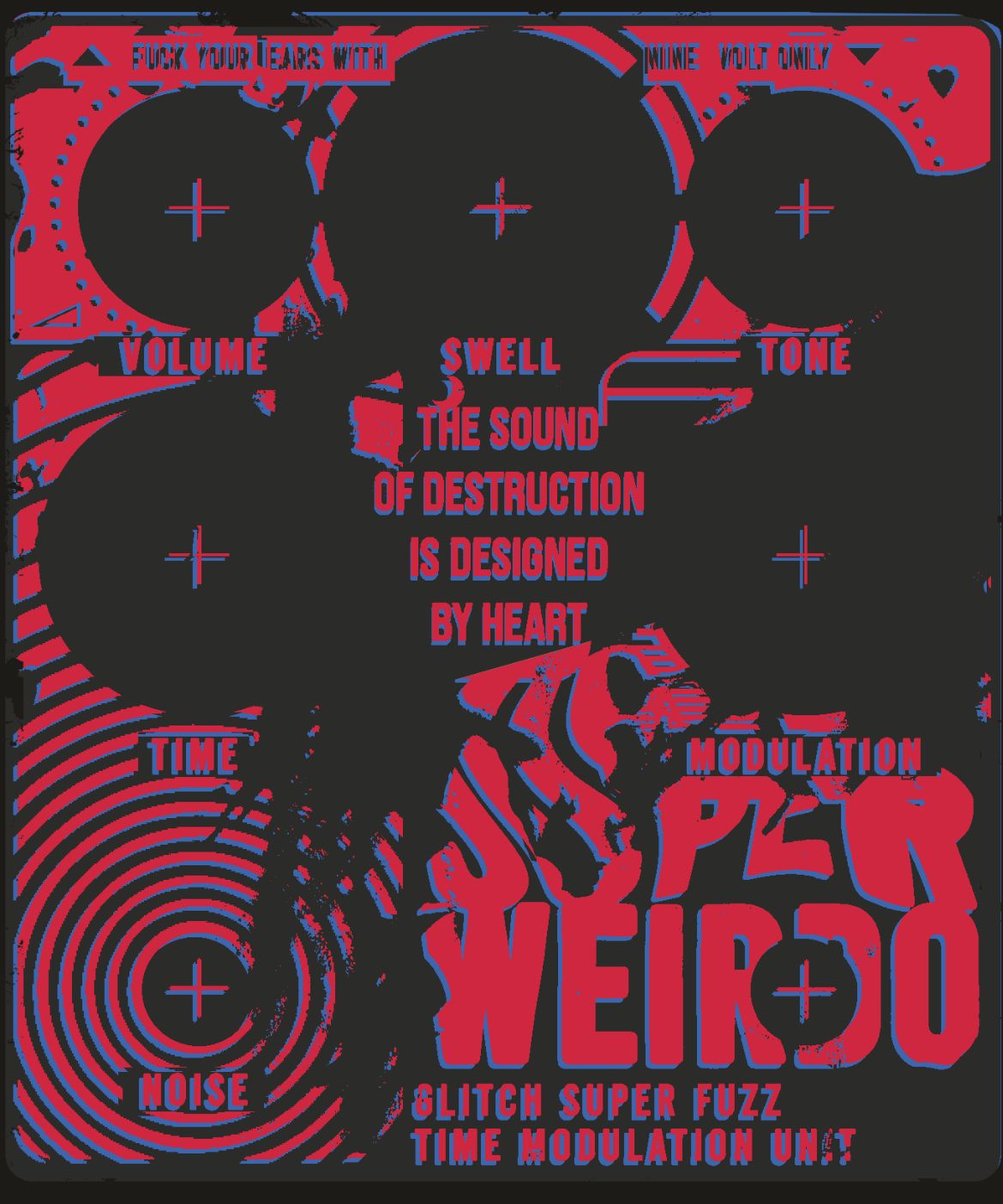 JPTR FX Super Weirdo - Fuzz Modulator Pedal 10YRS EDT